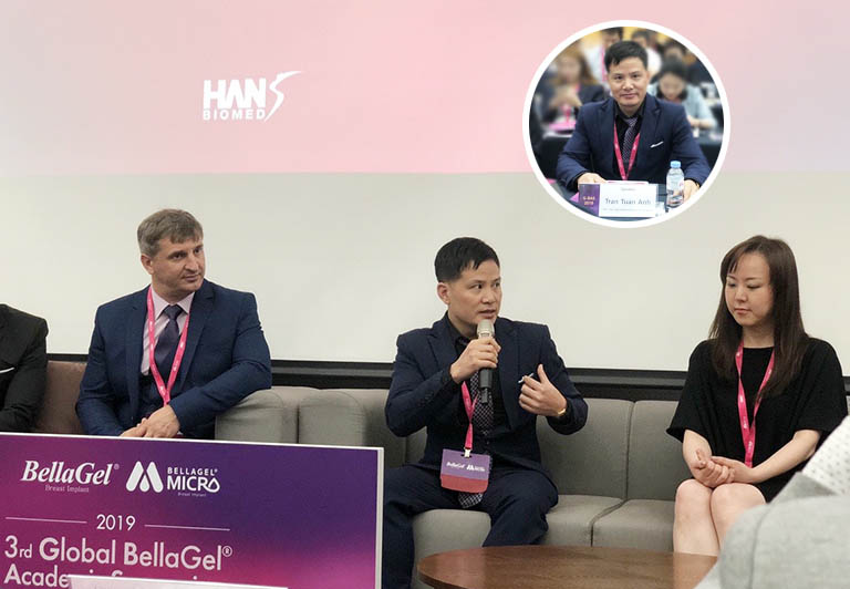 Bác sĩ Trần Tuấn Anh tham gia trao đổi kinh nghiệm cùng với các chuyên gia thẩm mỹ hàng đầu