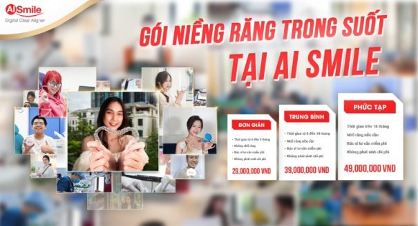 niềng răng trong suốt AI Smile